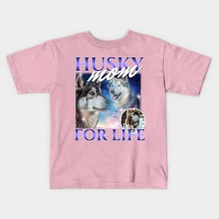 Husky Mom Cute Funny Design Kids T-Shirt